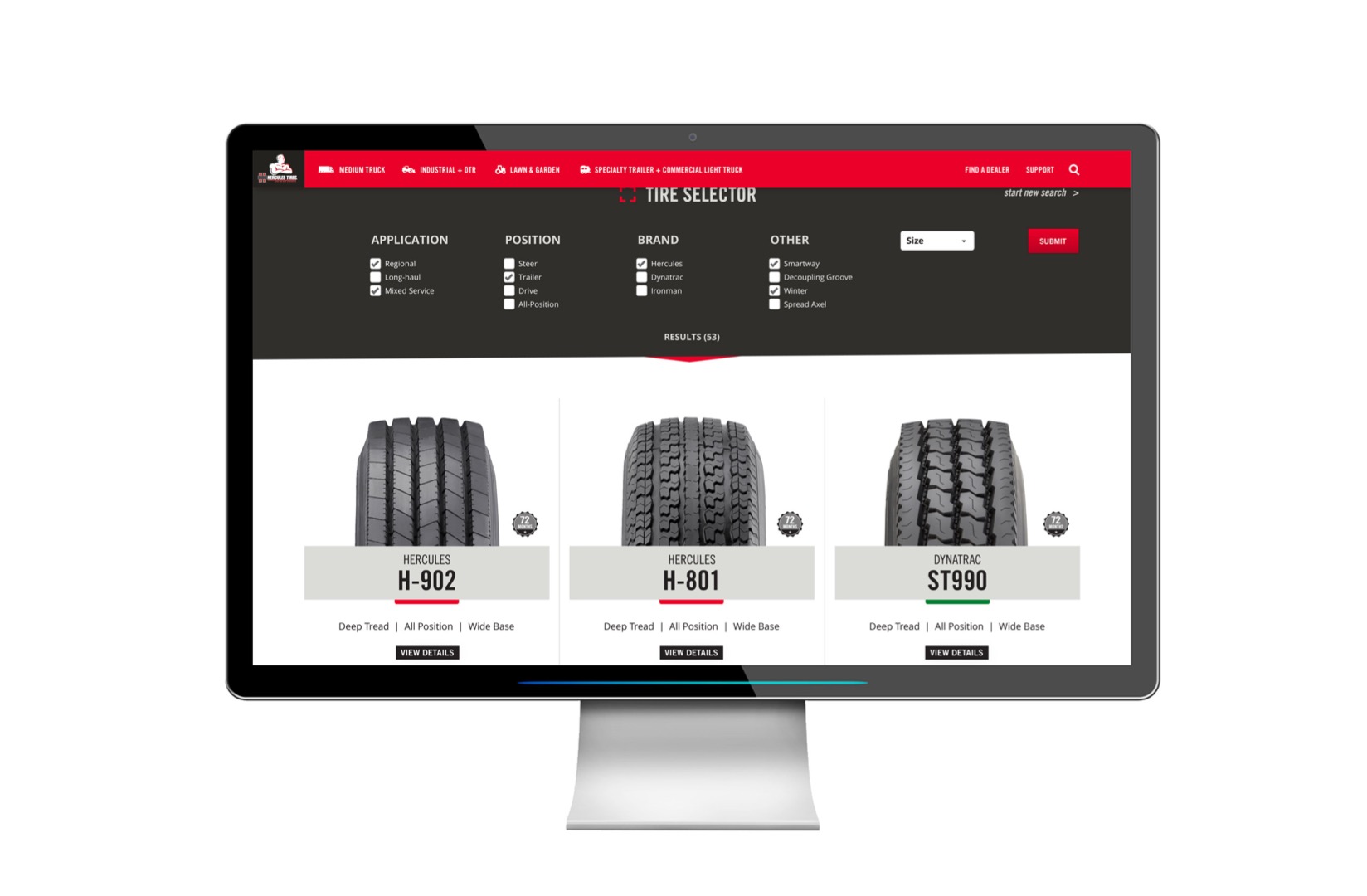 Hercules Tire Commercial Website 2 of 4