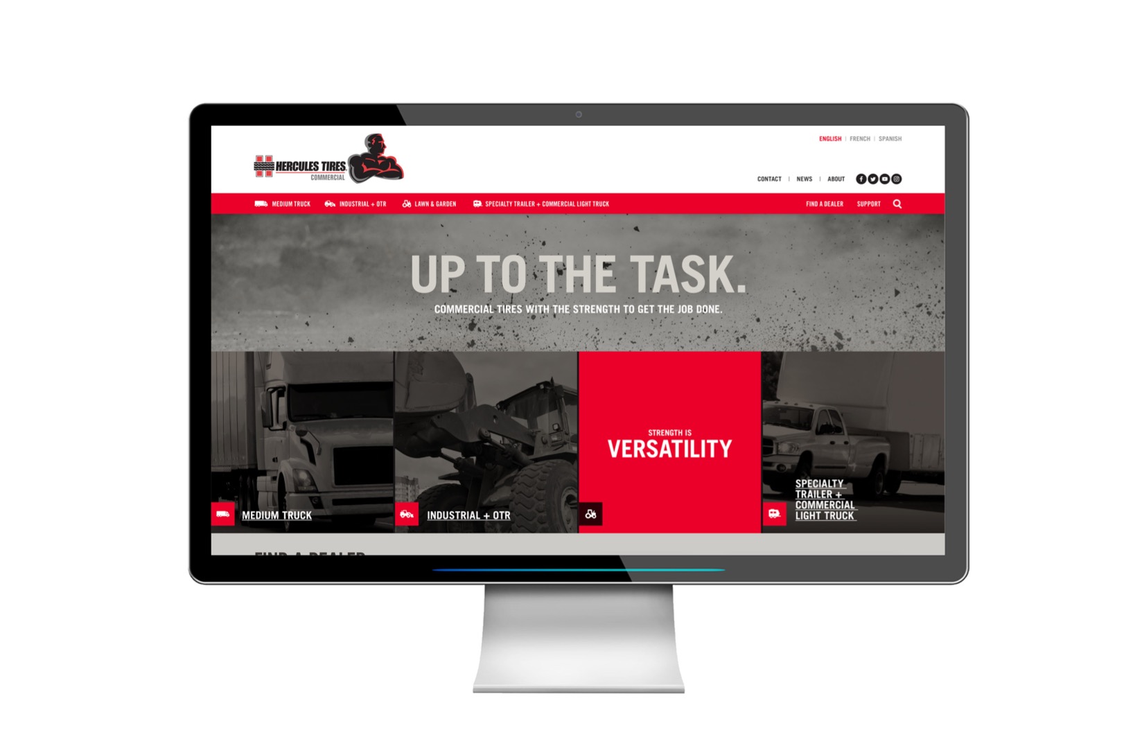 Hercules Tire Commercial Website 1 of 4